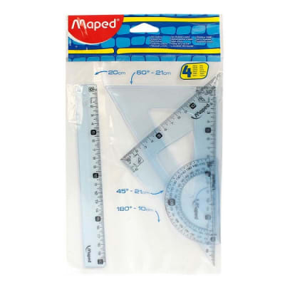 SET DE GEOMETRIA REGLA 20 cm