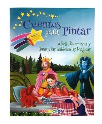 CUENTO para COlorear LA BELLA DURMiente Y JUAN Y LAS HABichuelas magicas