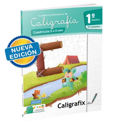 CUAD CALIGRAFIX 1° BASICO CUADRIC 5mm 2do SEMESTRE