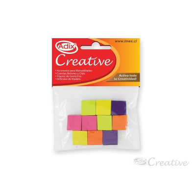 CUENTAS DE MADERA CUADRADAS 10 UN ADIX