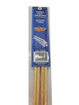 PALOS DE MAQUETA REDONDO 6MM 4UN