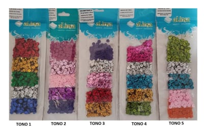 LENTEJUELAS 5 COLORES ALINSA