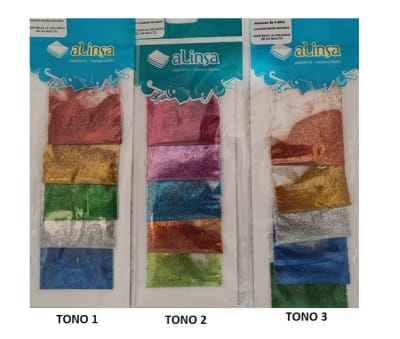 ESCARCHAS 5 COLORES - ALINSA