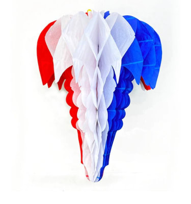 ADORNO TRICOLOR TROMPO 33 CMS
