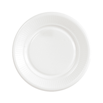 PLATOS PLASTICOS BLANCOS 10 UN