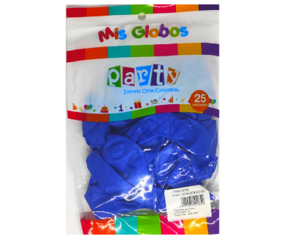 GLOBOS N9 LISO 25 UNID