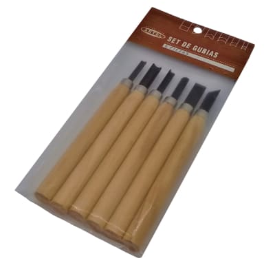 SET DE GUBIAS 6 PIEZAS 