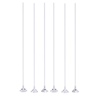 VARILLAS GLOBLOS BLANCO X10 30 CM