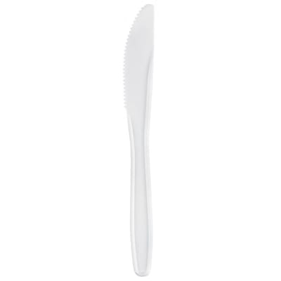 CUCHILLO PLASTICO BLANCO 10 UN