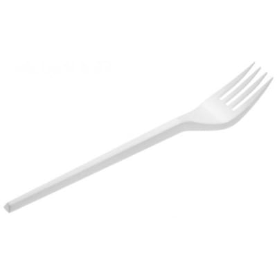 TENEDOR PLASTICO BLANCO 10 UN