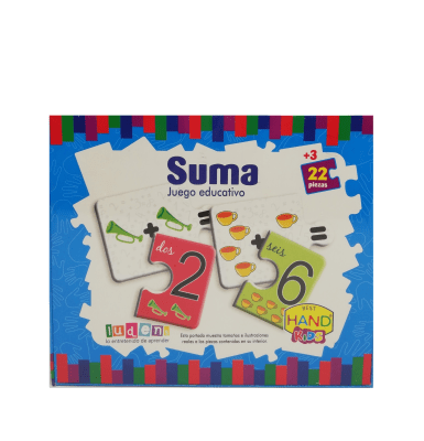 JUEGO DIDACTICO SUMA 22 PIEZAS HAND