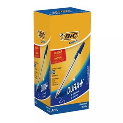 CAJA LAPIZ PASTA CLASICA AZUL 50 UNIDADES