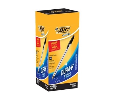 CAJA LAPIZ PASTA CLASICA NEGRA 50 UNIDADES