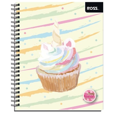 CUADERNO UNIVERSITARIO TS/ED CANDY WORLD 100 HJS 7MM