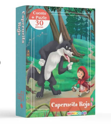 CUENTO + PUZLE 30 PIEZAS CAPERUCITA ROJA