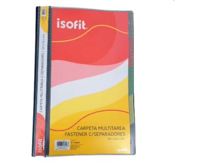 CARPETA MULTIMATERIA FASTENER CON SEPARADORES OFICIO