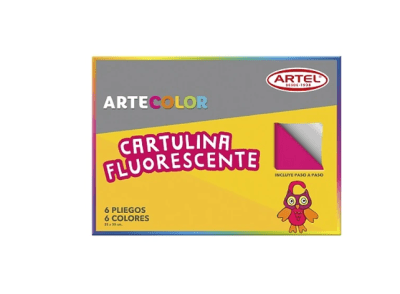 ESTUCHE CARTULINA FLUORECENTE ARTEL