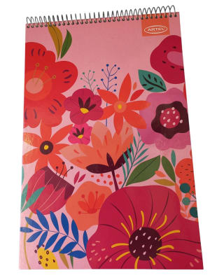 CROQUERA FLORAL 21X32 CM