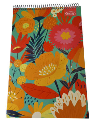 CROQUERA FLORAL 21X32 CM