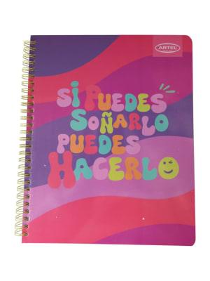 CUADERNO UNIVERSITARIO 100H 7MM COLORES