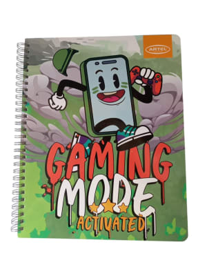 CUADERNO UNIVERSITARIO 100H 7MM GAMERS ARTEL