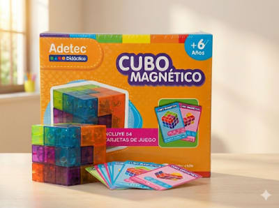 CUBO MAGNETICO CON TARJETAS