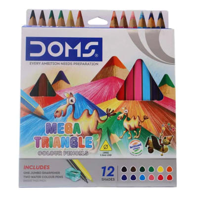 LAPICES COL TRIANG JUMBO 12UNID +2Plu y 1Sac