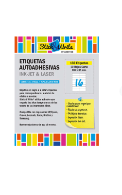 ETIQUETAS ADH ADIOFICCE 10H