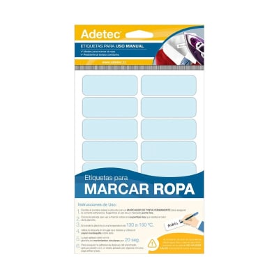ETIQUETAS MARCAR ROPA LISA 63x23 mm