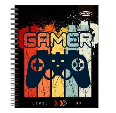 CUADERNO UNIVERSITARIO 100H 7MM GAMERS ARTEL 24