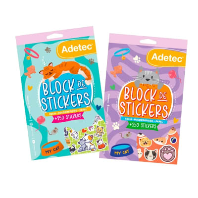 BLOCK STICKER GATITOS