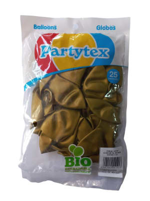 GLOBO R9 METAL DORADO 25 UNID