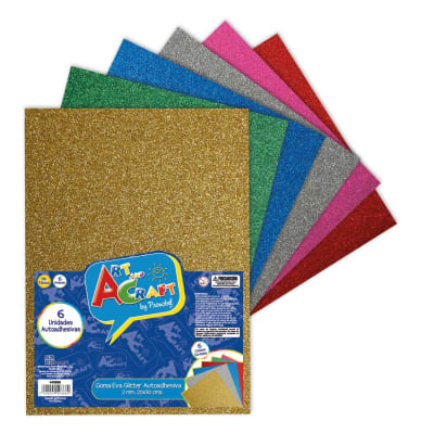 GOMA EVA GLITTER AUTOADH 20X30