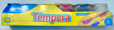 TEMPERA NEON 6 COLORES