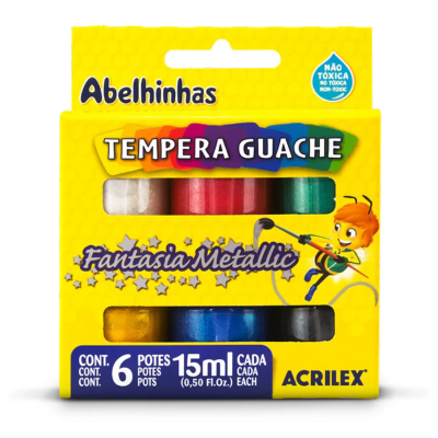 TEMPERA METALICA 6 COL