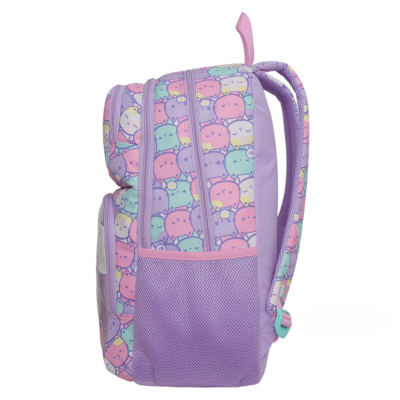MOCHILA ESCOLAR FANTASY NEW GATOS PASTEL