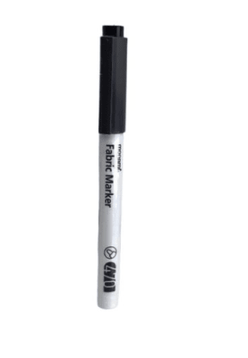 MARCADOR TELA PUNTA FINA NEGRO