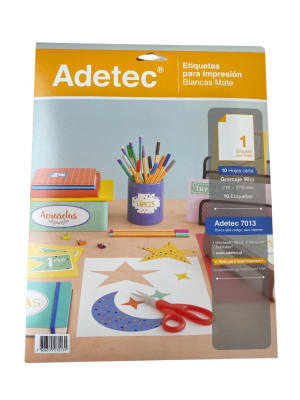 ETIQUETAS AUTOADHESIVAS N1 - 10 etiq.