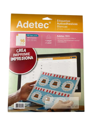 ETIQUETAS AUTOADHESIVAS N16 - 160 etiq.