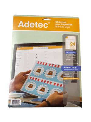 ETIQUETAS AUTOADHESIVAS N24 - 24O etiq.