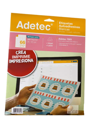 ETIQUETAS AUTOADHESIVAS N66 - 660 etiq.