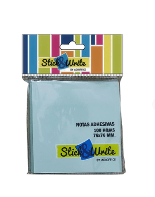 NOTAS ADHE 76X76 PASTEL 100H