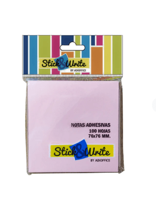NOTAS ADHE 76X76 PASTEL 100H