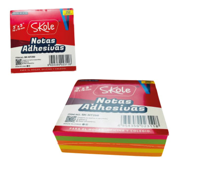 NOTAS ADHESIVAS 5COL 76x76cm