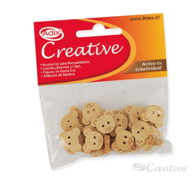 BOTONES DE MADERA DISEÑOS