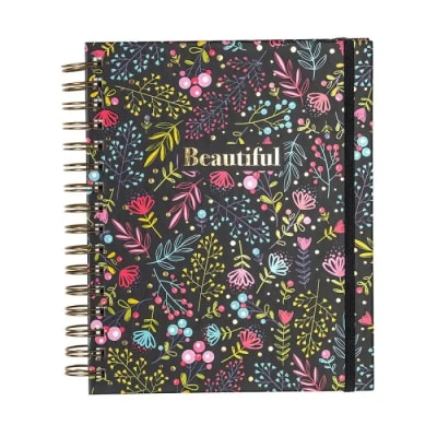 PLANNER 12 MESES C/S BLACKFLOWER 17X21CM
