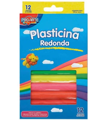 PLASTICINA 12 COL REDONDA