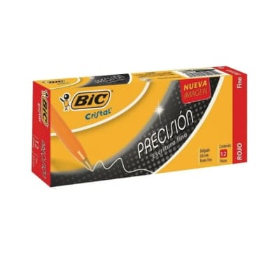 CAJA LAPIZ PASTA FINO ROJO 12 UNID