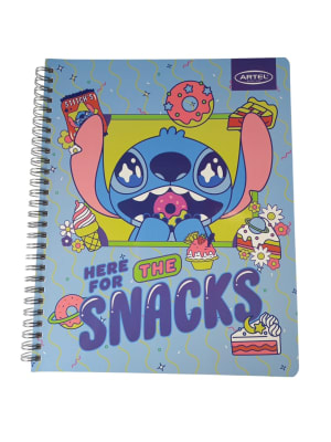 CUADERNO UNIVERSITARIO 100H 7MM STITCH FOODIE