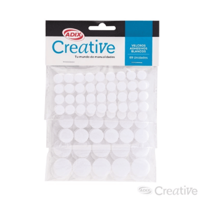 VELCRO ADHESIVO  3 TAMAÑOS 69UNIDADES